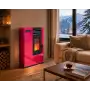 Susy - 7.5 kW red pellet stove