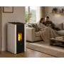 Elane 9.0 white pellet stove 8.5 kW