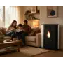 Poêle à granulés Nella canalisable blanc 9,4 kW