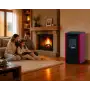 Poêle à pellets Vania rouge 9,5 kW