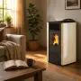 Lory - Stufa a pellet da 9.5 Kw avorio