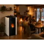 Mira 16 poêle à granulés hydroélectrique 16 kW blanc