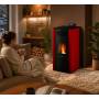 Stufa me hidropelet Mira 16 - 16 Kw e kuqe