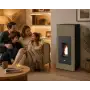 Ilaria Hydro - Estufa de pellets hidráulica de 17,5 kW en color gris tórtola