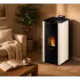 Mira 22 - Stufa a pellet idro bianca 22 kW