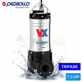 VX 75/80 - 7,5 PS dreiphasige VORTEX-Elektropumpe für Abwasser Pedrollo - 1