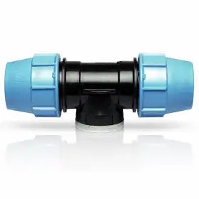 S085032012 - Teu cu compresie la 90 de grade 32 x 1/2" x 32