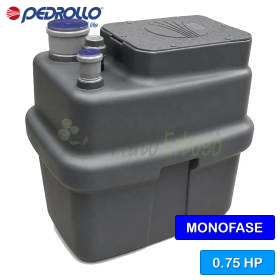 SAR 100-TOP 3 - Stazione di sollevamento acqua piovana da 0.75 HP Pedrollo - 1