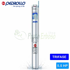4SR 6/32 S-PS - Bomba eléctrica sumergible trifásica de 5,5 HP - Pedrollo 4SR 6/32 S-PS - Bomba eléctrica sumergible trifásica de 5,5 HP - Pedrollo