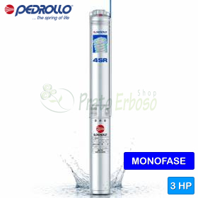 Bomba eléctrica sumergible monofásica 4SRm 12/13 N-PS de 3 HP - Pedrollo