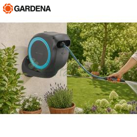 RollUp M/L – Wandmontierte Schlauchtrommel – Gardena