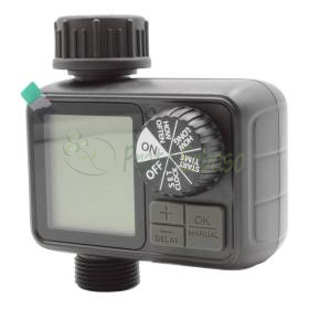 Centralina irrigazione HCT-M02 a 1 zona per rubinetto con display LCD e comandi manuali