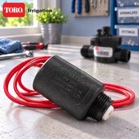 Solénoïde 24 V 118-5983 noir avec câbles rouges pour système d’irrigation