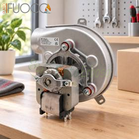 Luftventilator 951061500 mit Metallgehäuse und Motor auf Werkbank