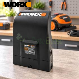 WORX WA4002.1 charging tower on workshop bench for tool batteries