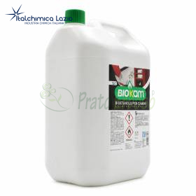 Bidon Biokam cu bioetanol 5 l pentru șeminee, plastic alb cu capac verde