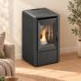 Smart - 7.0 kW black pellet stove