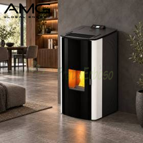 Idro DD - 23.1 kW white pellet stove