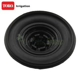 Black EZ-FLO Plus 1 inch rubber membrane diaphragm with circular ridged design