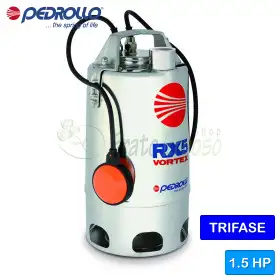 RX 5/40 - 1,5 PS dreiphasige VORTEX-Elektropumpe für Schmutzwasser