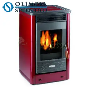 Poêle à pellets Dafne 65 - 5,5 Kw bordeaux Olimpia Splendid - 1