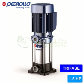 MK 3/5 - Pompe électrique multicellulaire verticale triphasée de 1,5 CV Pedrollo - 1