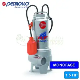 VXm 15/35-ST - Electrobomba monofásica VORTEX de 1,5 HP para aguas