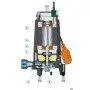TR 0.75 - 1 HP three-phase submersible electric pump with grinder Pedrollo - 4