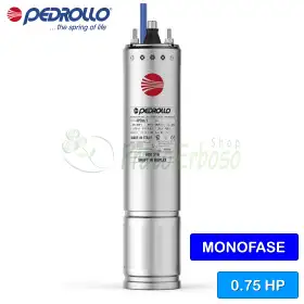 Moteur rembobinable monophasé 4PDm/0,75 - 4" 0,75 CV