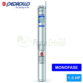 4SRm 10/7 N-PS - Elettropompa sommersa monofase da 1.5 HP Pedrollo - 1