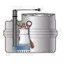 Station de relevage d'eau de pluie SAR 250-Dm 30 - 1,5 CV