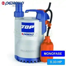 TOP 1 (5m) - 0.33 HP Clear Water Drainage Pump Pedrollo - 1