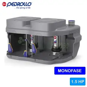 Estación de bombeo de aguas residuales SAR 550-VXm 15/35 - 1,5 HP