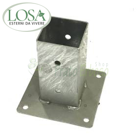 PRTPLSTR9 - 4 portapilastri zincati per palo quadro 9 cm