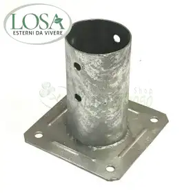 4 portapilastri de verre pour la pole, ronde 10 cm