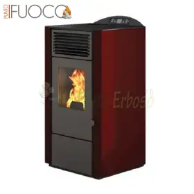 Lory - sobă roșie pe peleți 9,5 kW Punto Fuoco - 1
