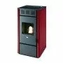 Martina - Stufa a pellet da 11.5 Kw rosso