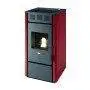 Martina 11.5 kW red pellet stove by Punto Fuoco