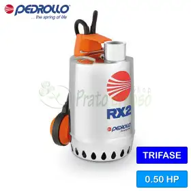 RX 2 (10m) - Pompe électrique triphasée 0,50 CV pour eau claire