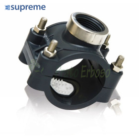 Presa a staffa PN 16 anti rotazione con viti zincate 32 X 3/4
