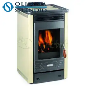 Beigefarbener Pelletofen Dafne 65 – 5,5 kW Olimpia Splendid - 1