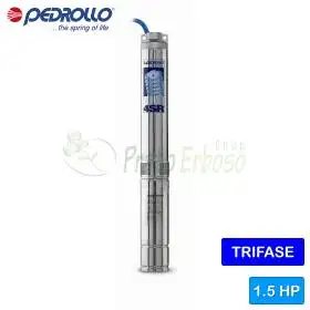 4SR 12/7 N-PD - Pompe électrique submersible triphasée 1,5 CV Pedrollo - 1