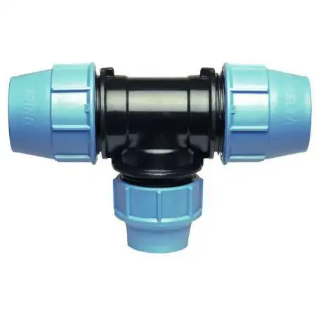 S075025020 - Tee a 90 gradi ridotto a compressione 25 x 20 x 25