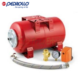 KCP-24 Kit cilindrico 20L Pedrollo con manometro e pressostato