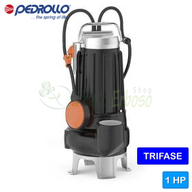 Elettropompa sommergibile MC 10/45 bicanale 1 HP per acque luride