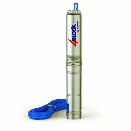 4BLOCKm 6/10 (30m) - 1.5 HP single-phase submersible electric pump Pedrollo - 1