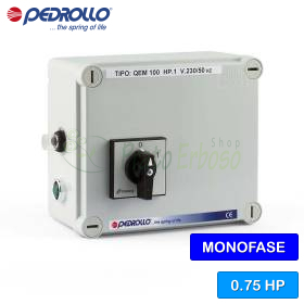 QEM/3-075 - Panel eléctrico para bomba eléctrica monofásica de 0,75 HP