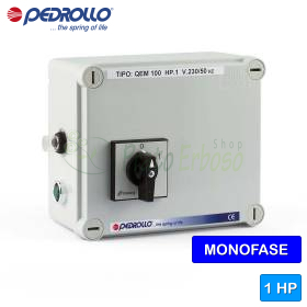QEM/3-100 - Quadro elettrico per elettropompa monofase 1 HP