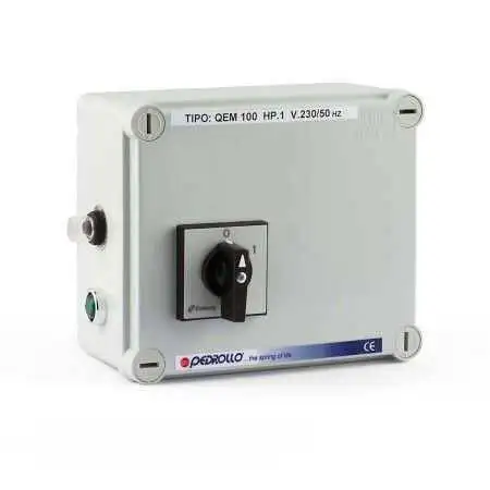 QEM/3-100 - Electrical panel for single-phase 1 HP electric pump
