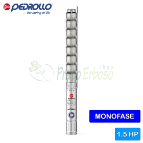 4HRm 10/7 - PD - 1.5 HP single-phase submersible electric pump Pedrollo - 1
